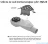 Wiper New Premium Black Glass Odpływ liniowy z kołnierzem 80 cm poler syfon snake 500.0383.01.080